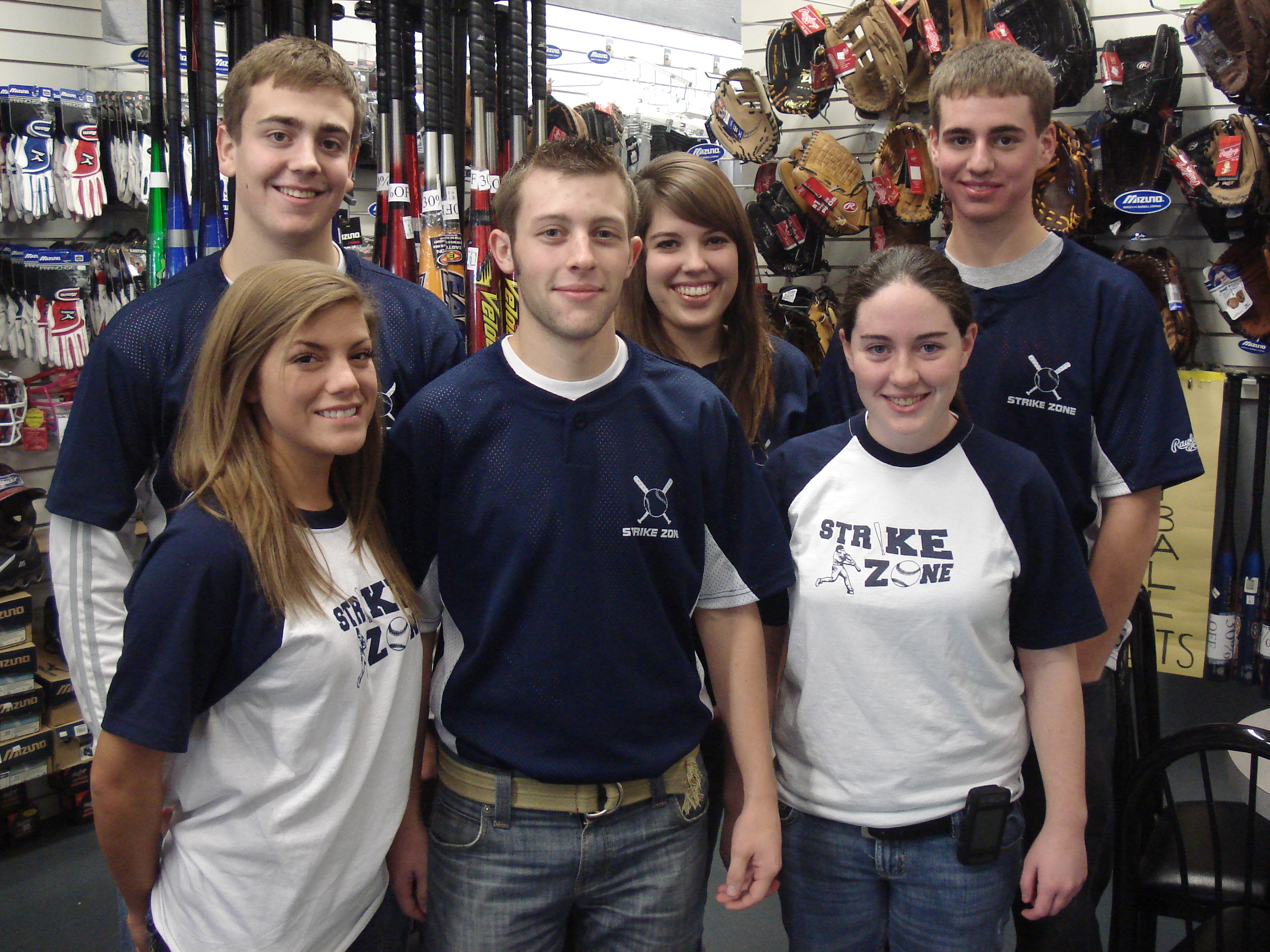 Strike Zone's Custumer Service Team(Grant,Bitsy,Drew,Elle,Tyler,Caitlyn)